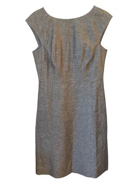 Banana Republic Pick Stitch Cap-Sleeve Sheath Dress - 8